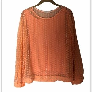 Soft Surroundings Dulce Polka Dot Blouse Small